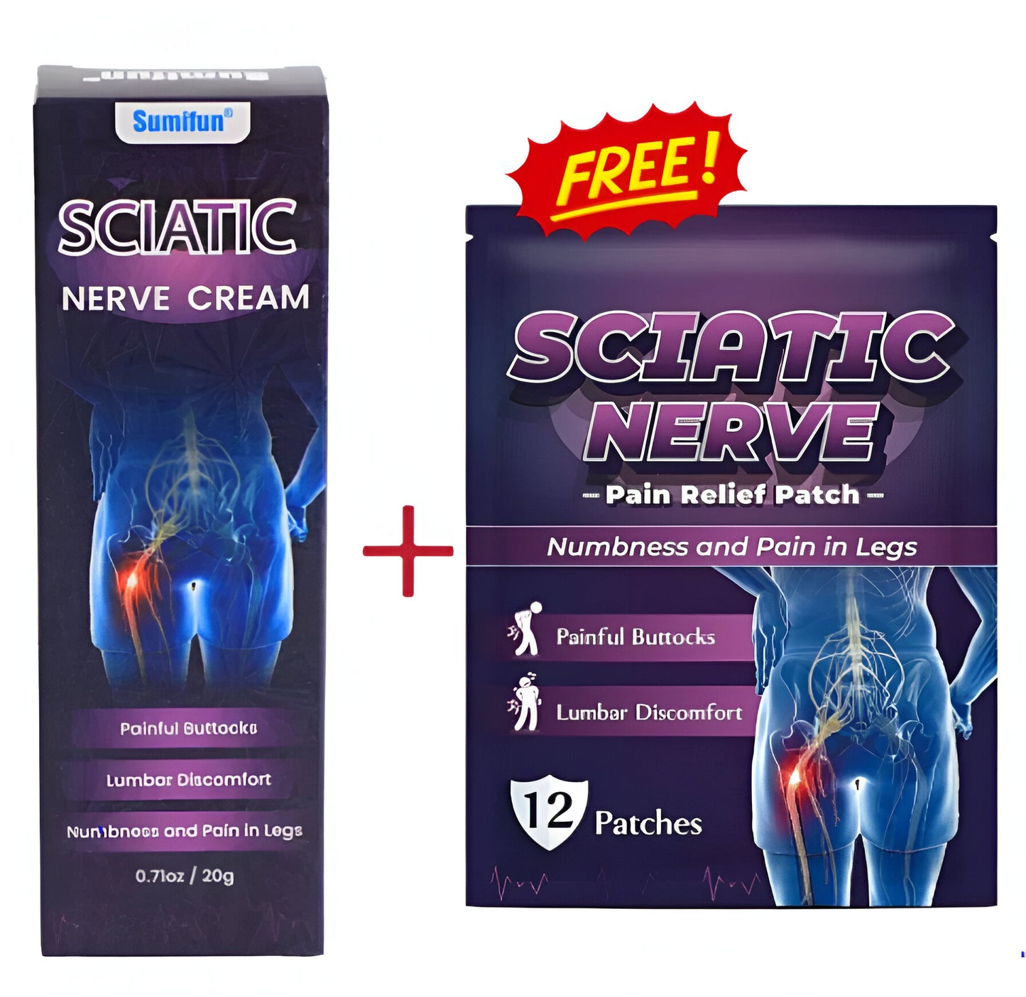 “Pack Crema para Ciática + Parches de Alivio de Regalo”