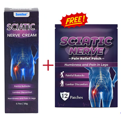 “Pack Crema para Ciática + Parches de Alivio de Regalo”