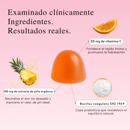 Femenine Blanced Gummies, No mas Olor ni Incomodidad