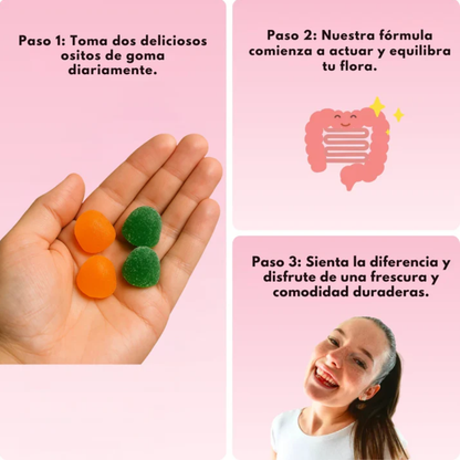 Femenine Blanced Gummies, No mas Olor ni Incomodidad