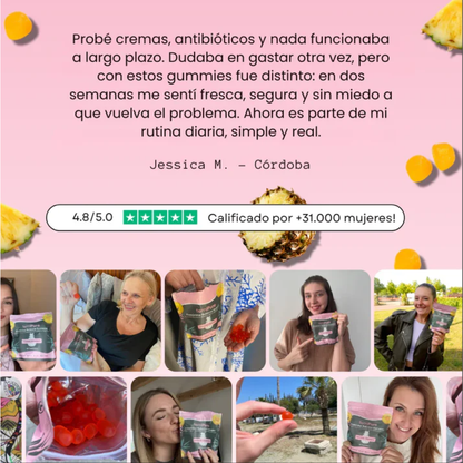 Femenine Blanced Gummies, No mas Olor ni Incomodidad
