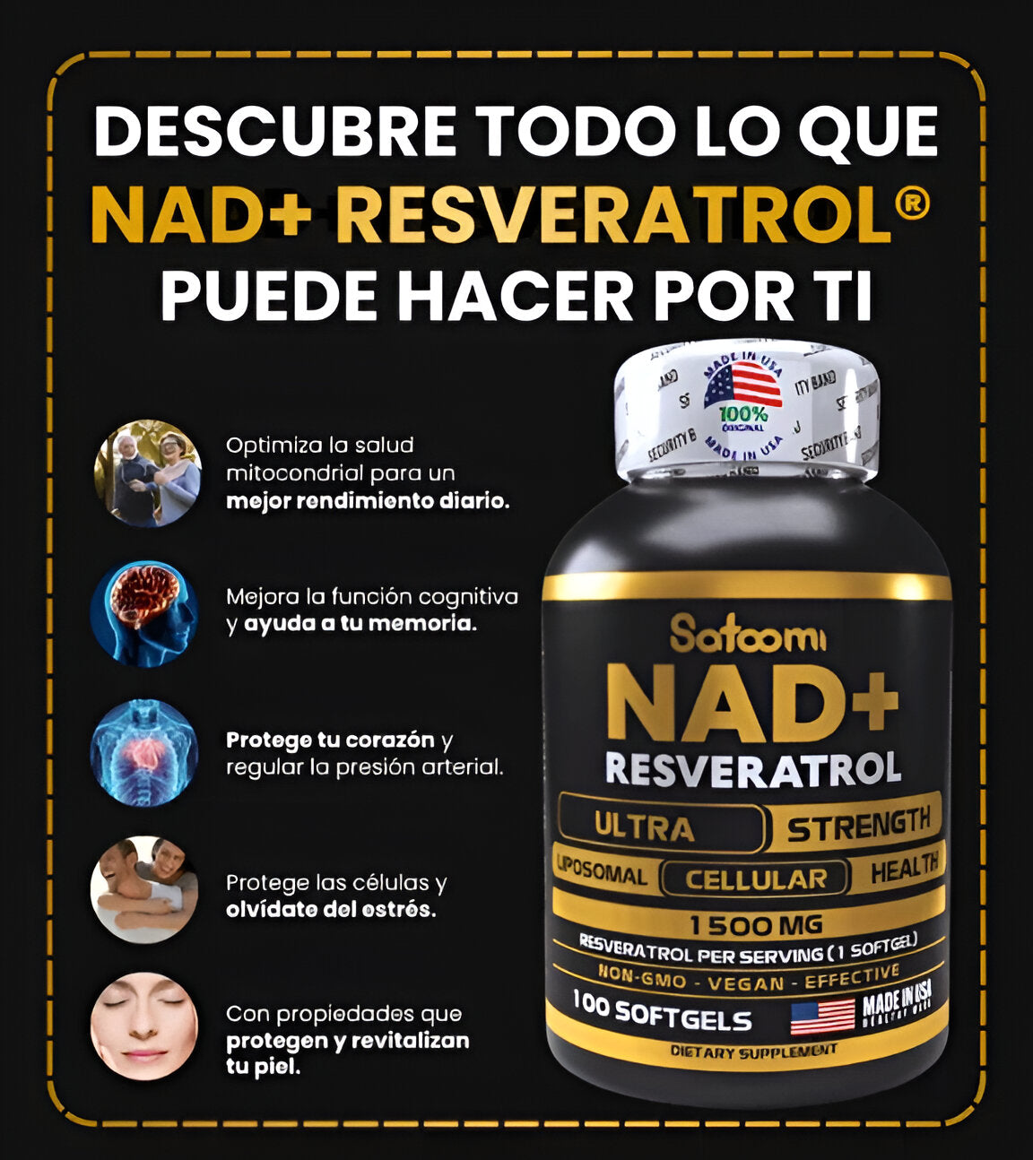 NAD + RESVERATROL 🍇🍷 + ENVÍO GRATIS Y REGALO 🎁