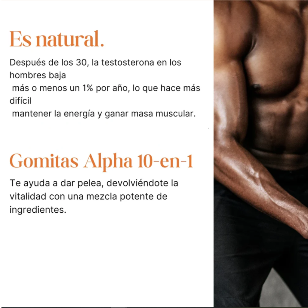 Gomitas ALPHA | Potencia Masculina y Energía Extrema